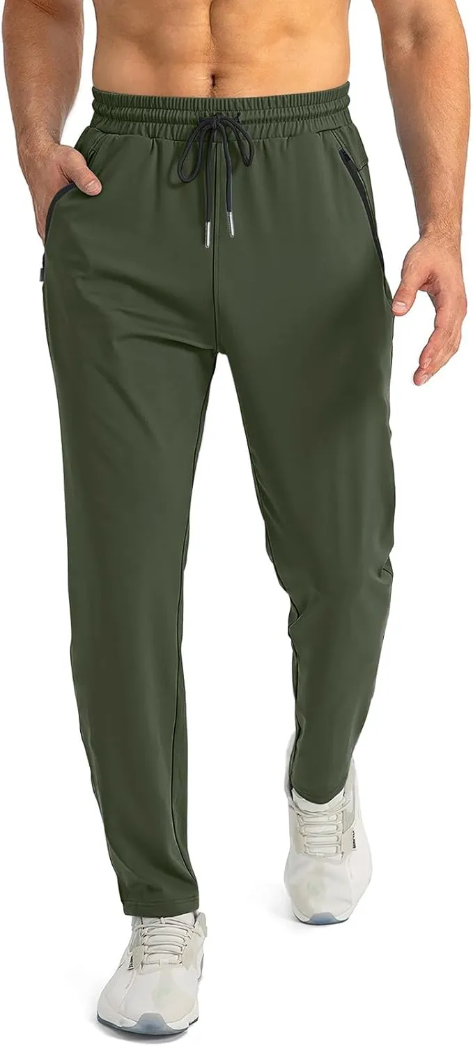 2025 Men's Casual Pants Drawstring Zipper Breathable Cotton Pants