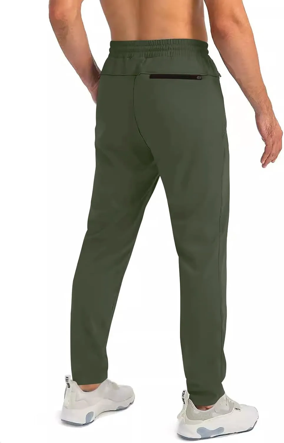 2025 Men's Casual Pants Drawstring Zipper Breathable Cotton Pants