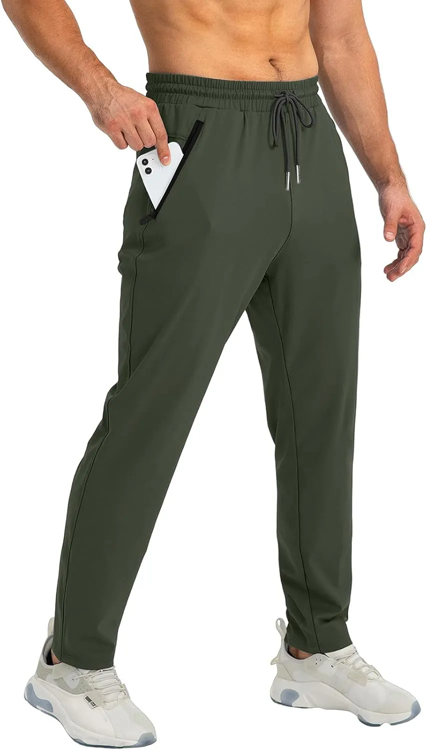 2025 Men's Casual Pants Drawstring Zipper Breathable Cotton Pants