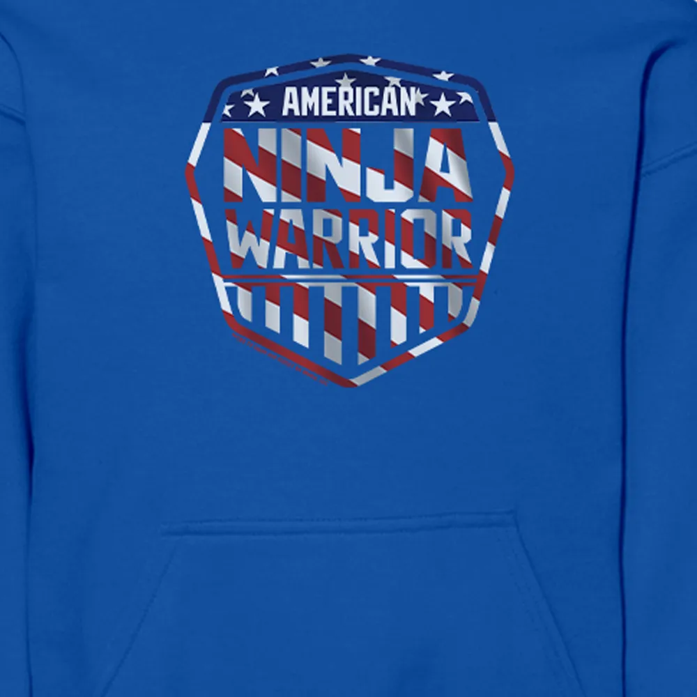 American Ninja Warrior Stripe Logo Youth Hoodie