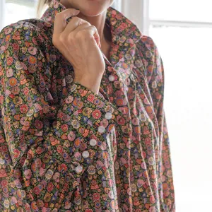 'Begonia' Liberty Fabrics Stand Collar Blouse