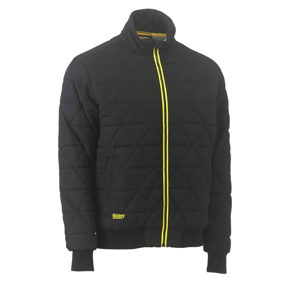 Bisley BJ6976 Quilted Bomber Jacket Black