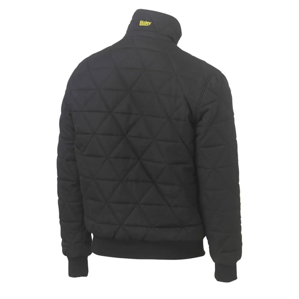 Bisley BJ6976 Quilted Bomber Jacket Black