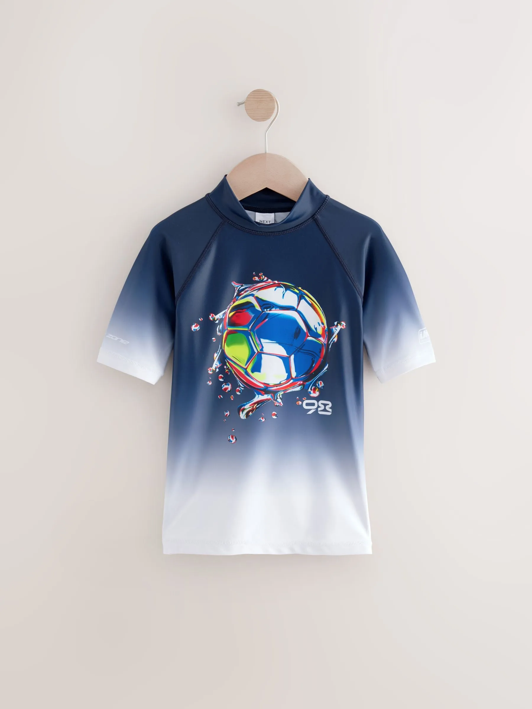 Black/Navy Short Sleeve Rash Vest (1.5-16yrs)