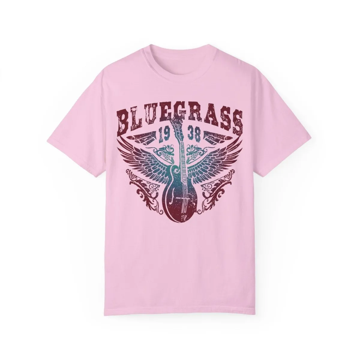 Bluegrass Shine Comfort Colors Relaxed Fit Softy Tee, Bluegrass Music Bliss, Mandolin, Americana, Roots Music