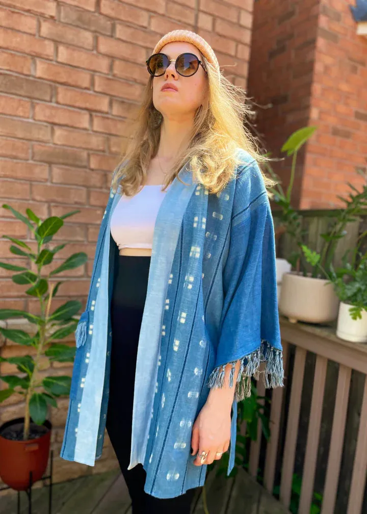 BOHO Linen Duster with Tassles