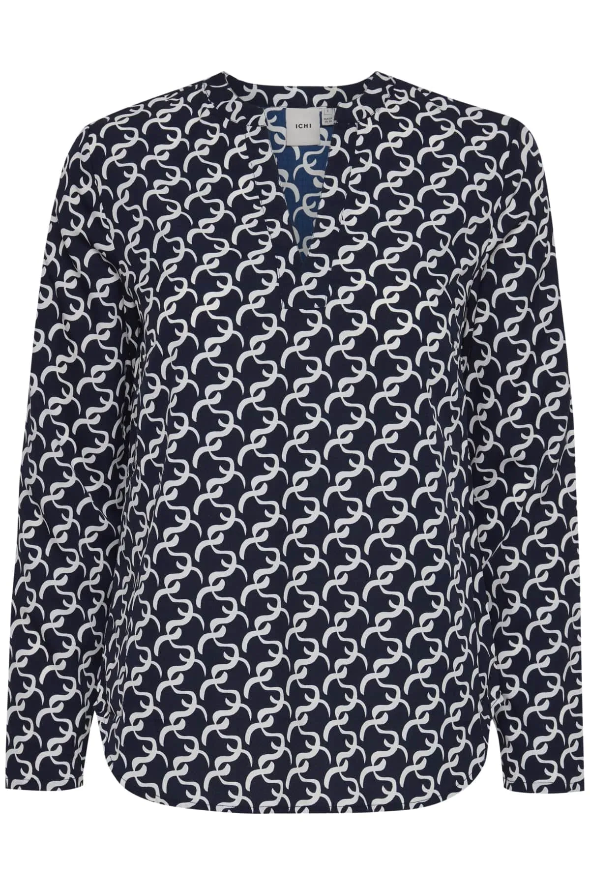 Bruce Printed Blouse - Total Eclipse