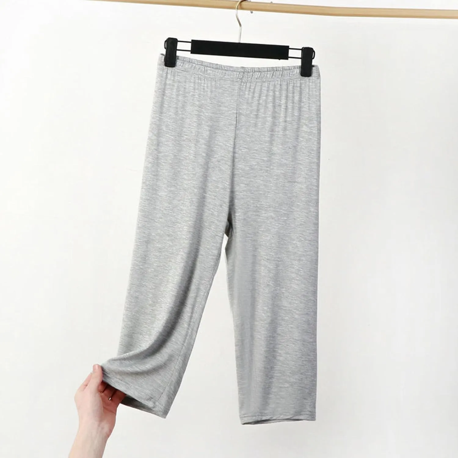 Capris Leggings for Women High Waist Soft Workout Biker Cropped Trousers Plus Size Modal Comfortable Yoga Leggings