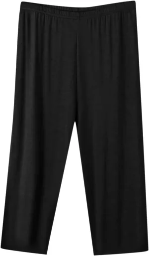 Capris Leggings for Women High Waist Soft Workout Biker Cropped Trousers Plus Size Modal Comfortable Yoga Leggings