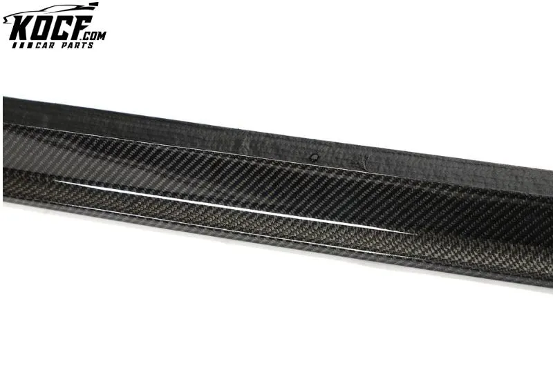 Carbon Fiber Car Side Skirts Extensions for VW Golf 8 MK8 R 2021-2022