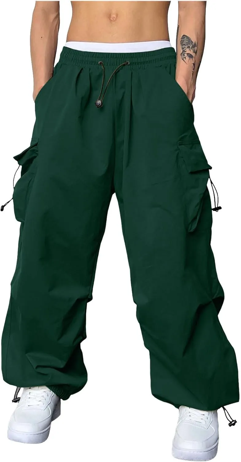Cargo Pant for Men Cotton Casual Joggers Elastic Waist Cargo Combat Work Pant with Multiple Pockets