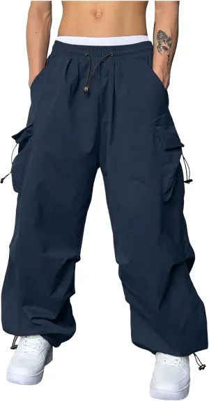 Cargo Pant for Men Cotton Casual Joggers Elastic Waist Cargo Combat Work Pant with Multiple Pockets