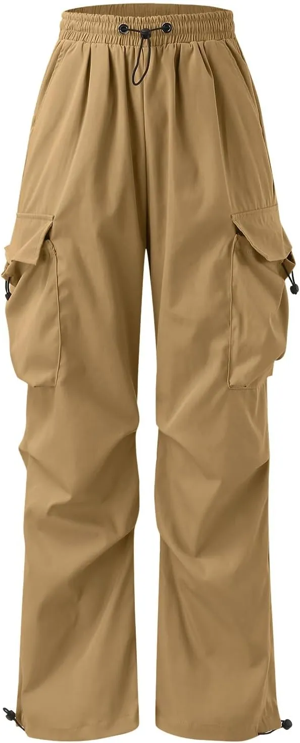 Cargo Pant for Men Cotton Casual Joggers Elastic Waist Cargo Combat Work Pant with Multiple Pockets