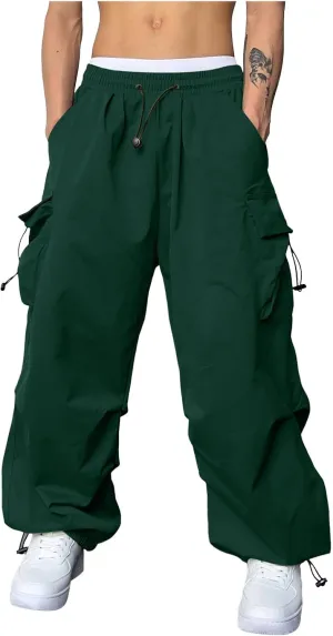Cargo Pant for Men Cotton Casual Joggers Elastic Waist Cargo Combat Work Pant with Multiple Pockets