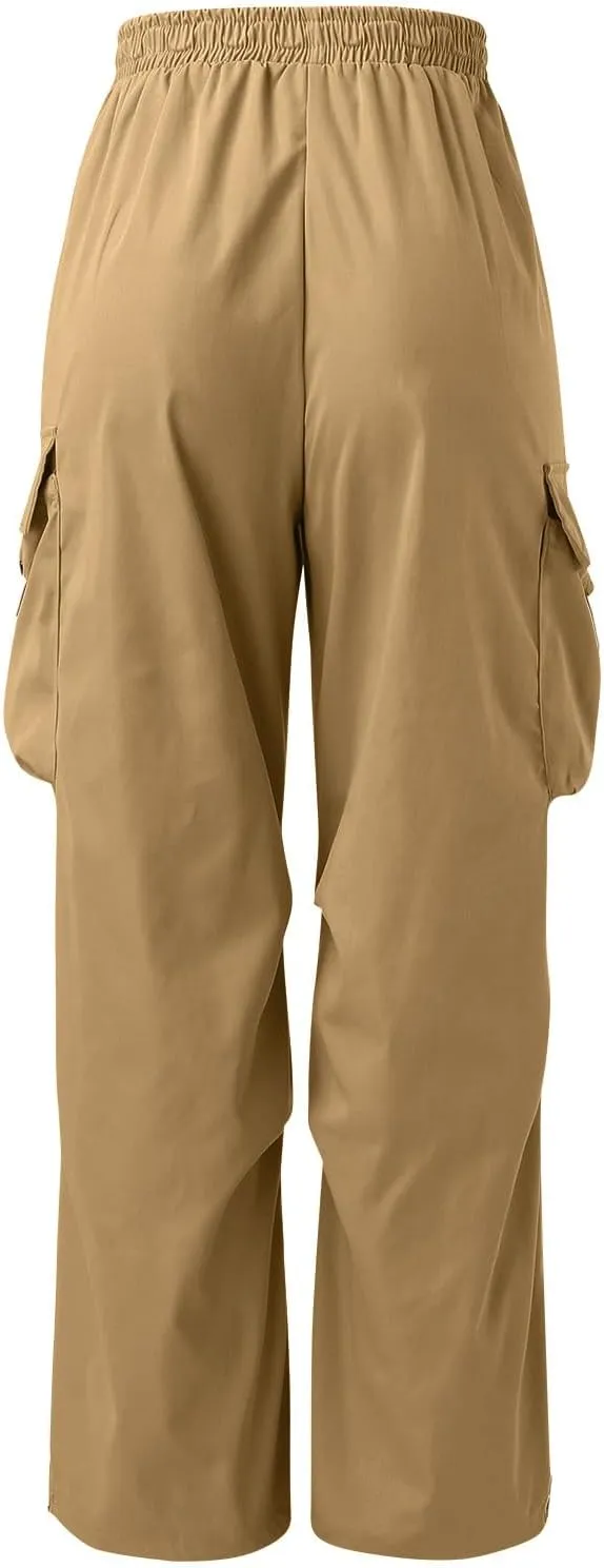 Cargo Pant for Men Cotton Casual Joggers Elastic Waist Cargo Combat Work Pant with Multiple Pockets