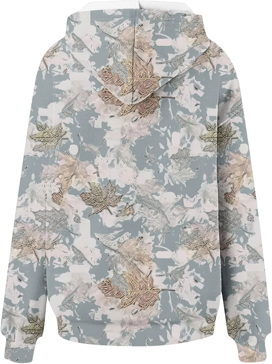 Ceboyel Womens Camo Oversized Hoodies Maple Leaf Hooded Sweatshirt Trendy Cute Hoodie Teen Girls Fashion Clothing 2024