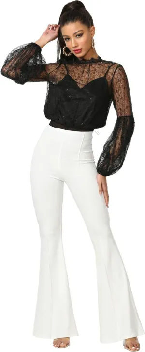 Cemi Ceri Women's High Waist Flare Pants