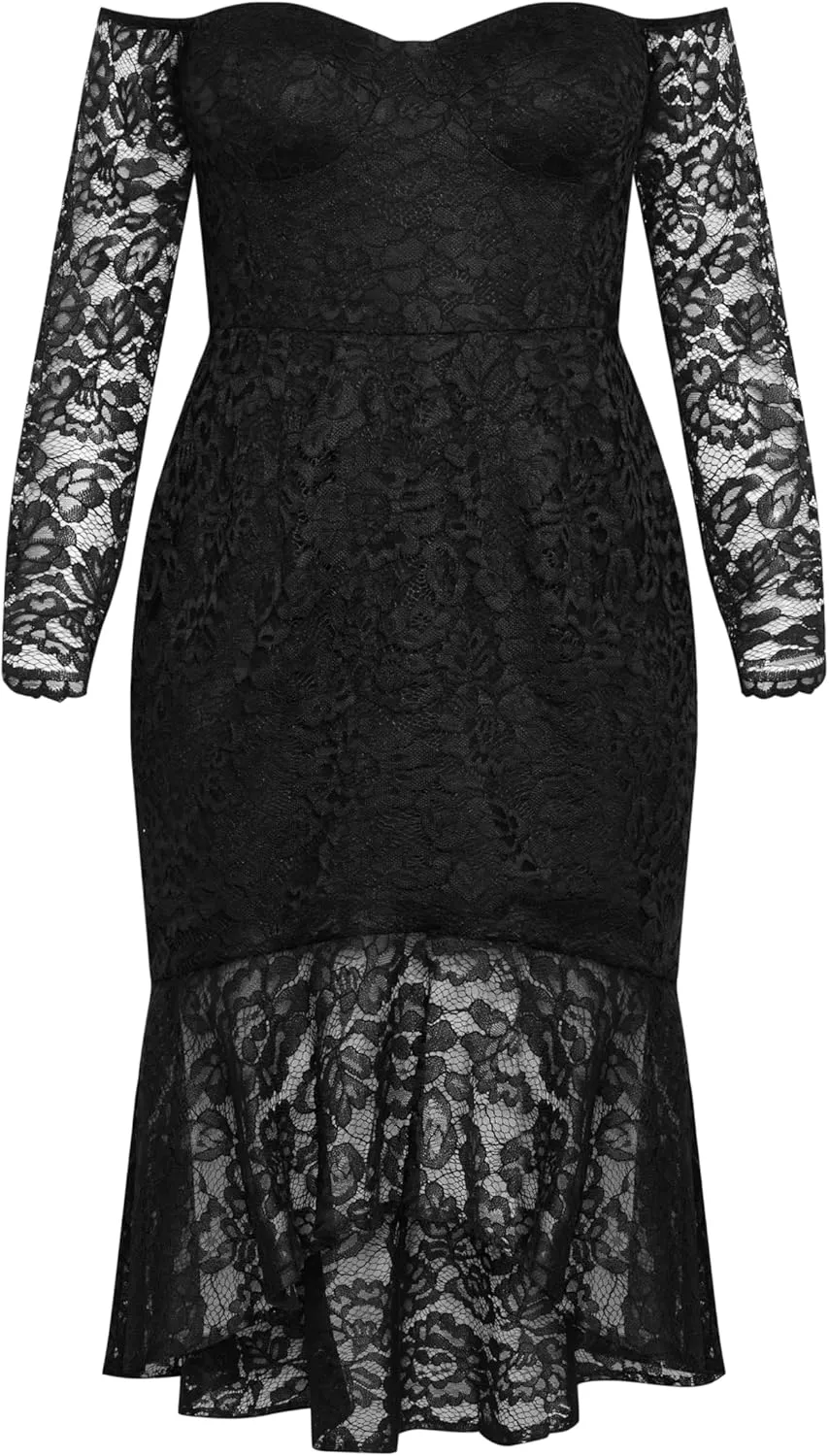 City Chic Women's Dress Lace Athena