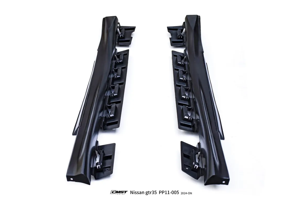 CMST Tuning T-spec Style Side Skirts Rocker Panel for Nissan GTR R35 2008-2024  PP Polypropylene