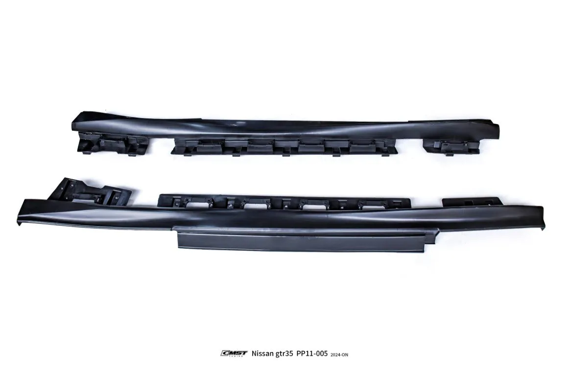 CMST Tuning T-spec Style Side Skirts Rocker Panel for Nissan GTR R35 2008-2024  PP Polypropylene