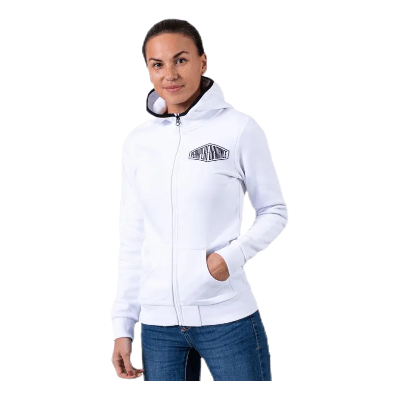 Comfy Zip Hood White