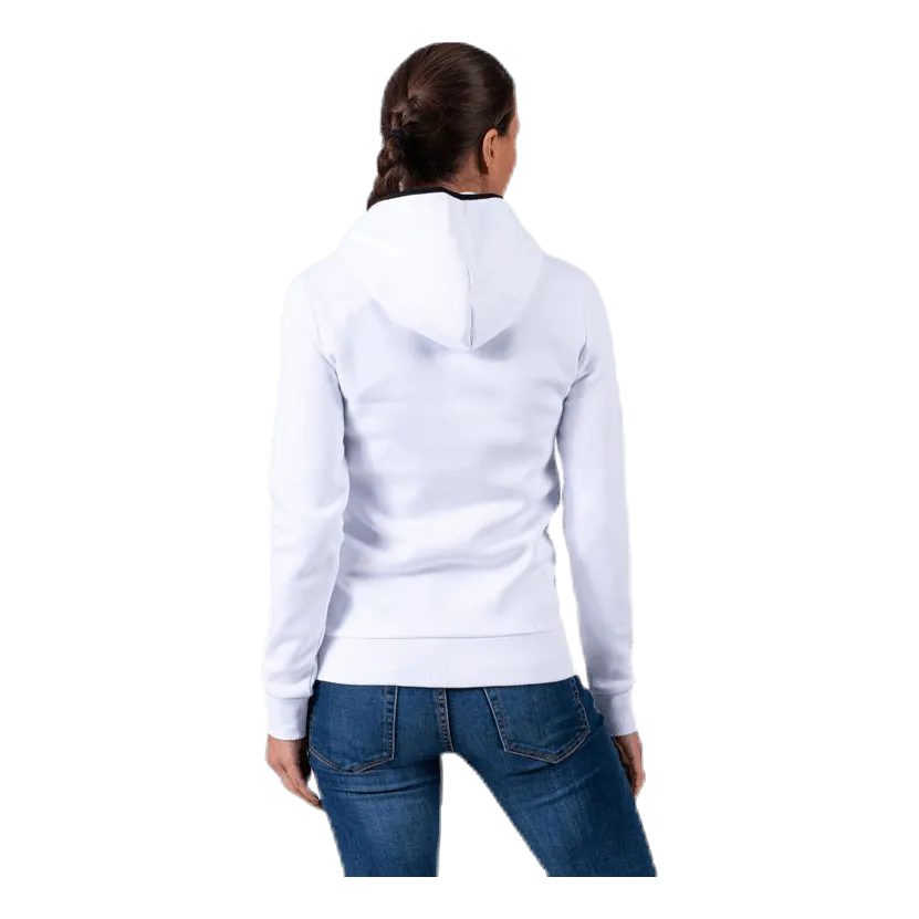 Comfy Zip Hood White