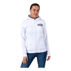 Comfy Zip Hood White