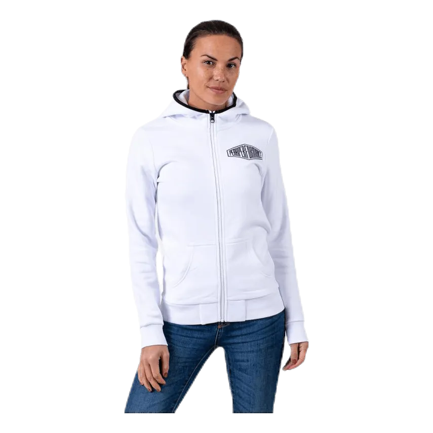 Comfy Zip Hood White
