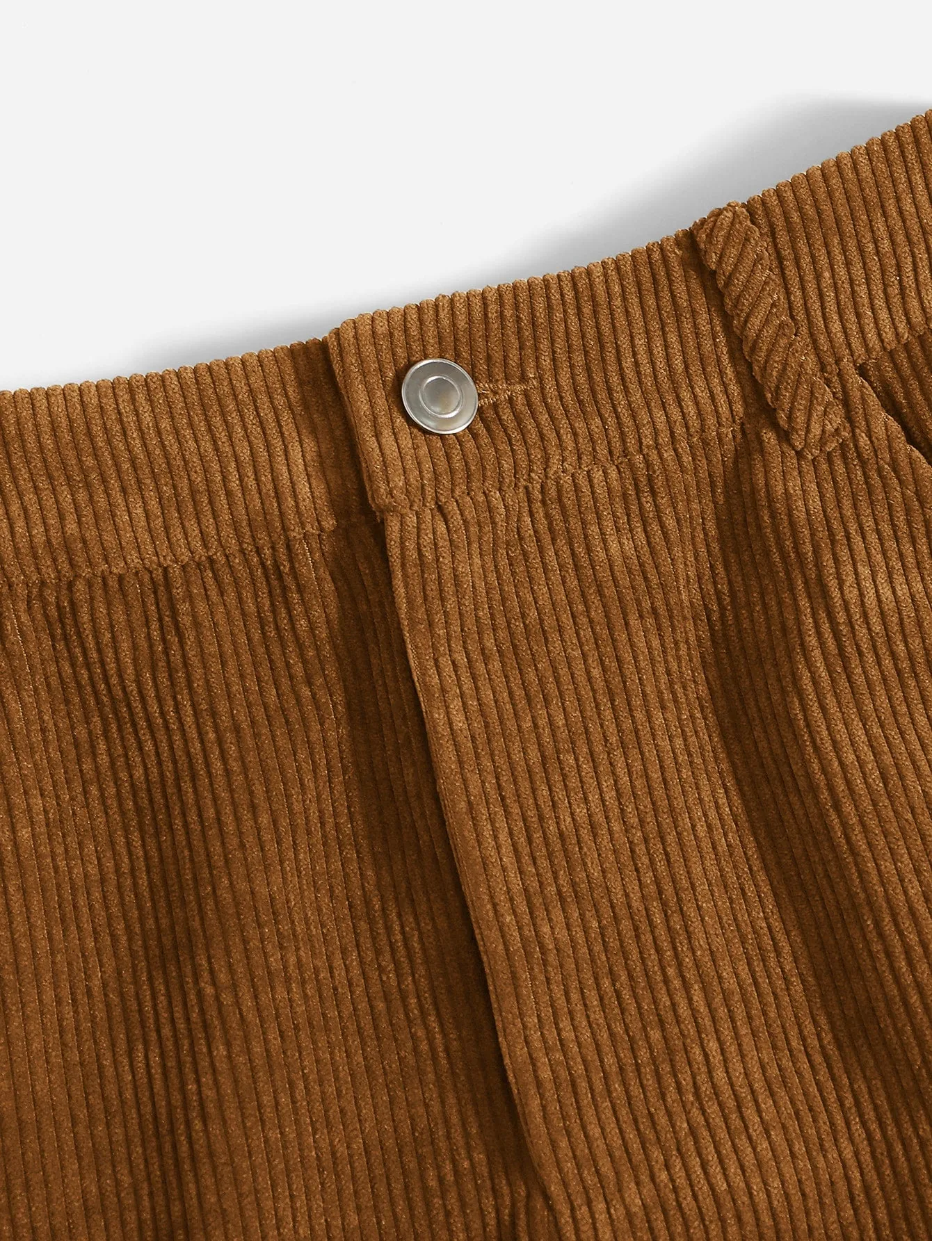 Corduroy Dual Pockets Straight Mini Skirt( Clearance sale
