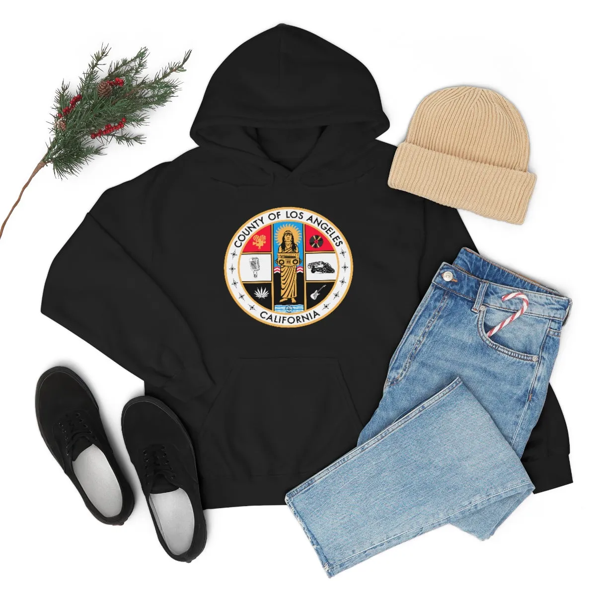 County of LA Hoodie | Black