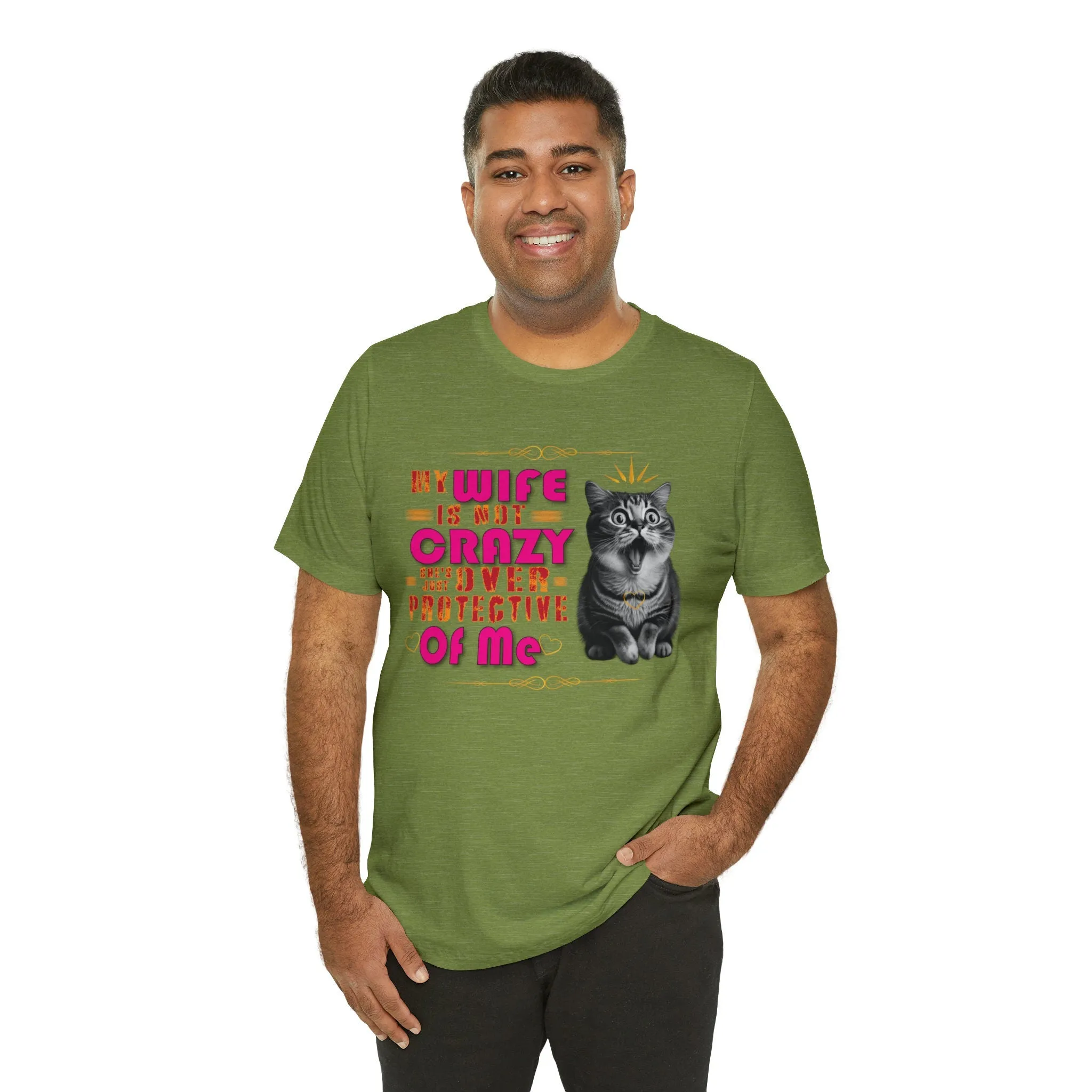 Crazy Wife she's just overprotective Etsy T- Shirt | Overbearing Relationships | Love Problems | Overwhelming Wife