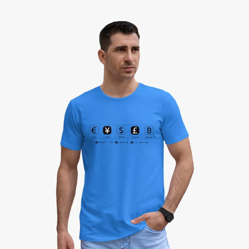 Currency Printed Organic Cotton T-Shirt For Men -Cool & Stylish Casual Wear
