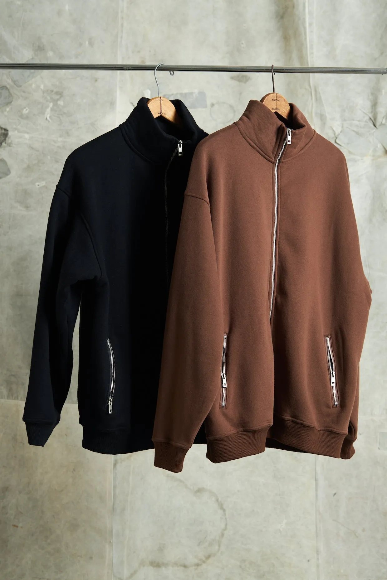 Double-Head Zipper Sweater Jacket