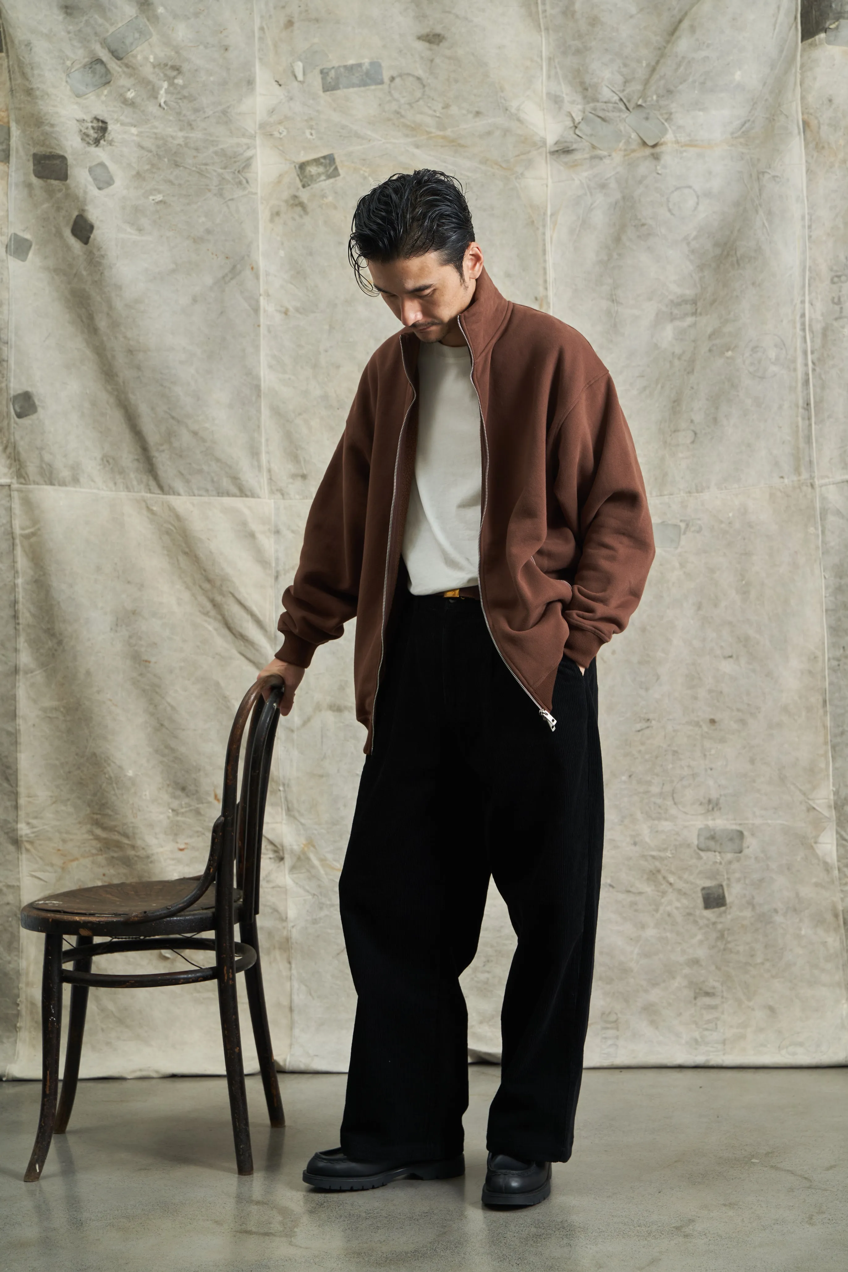 Double-Head Zipper Sweater Jacket