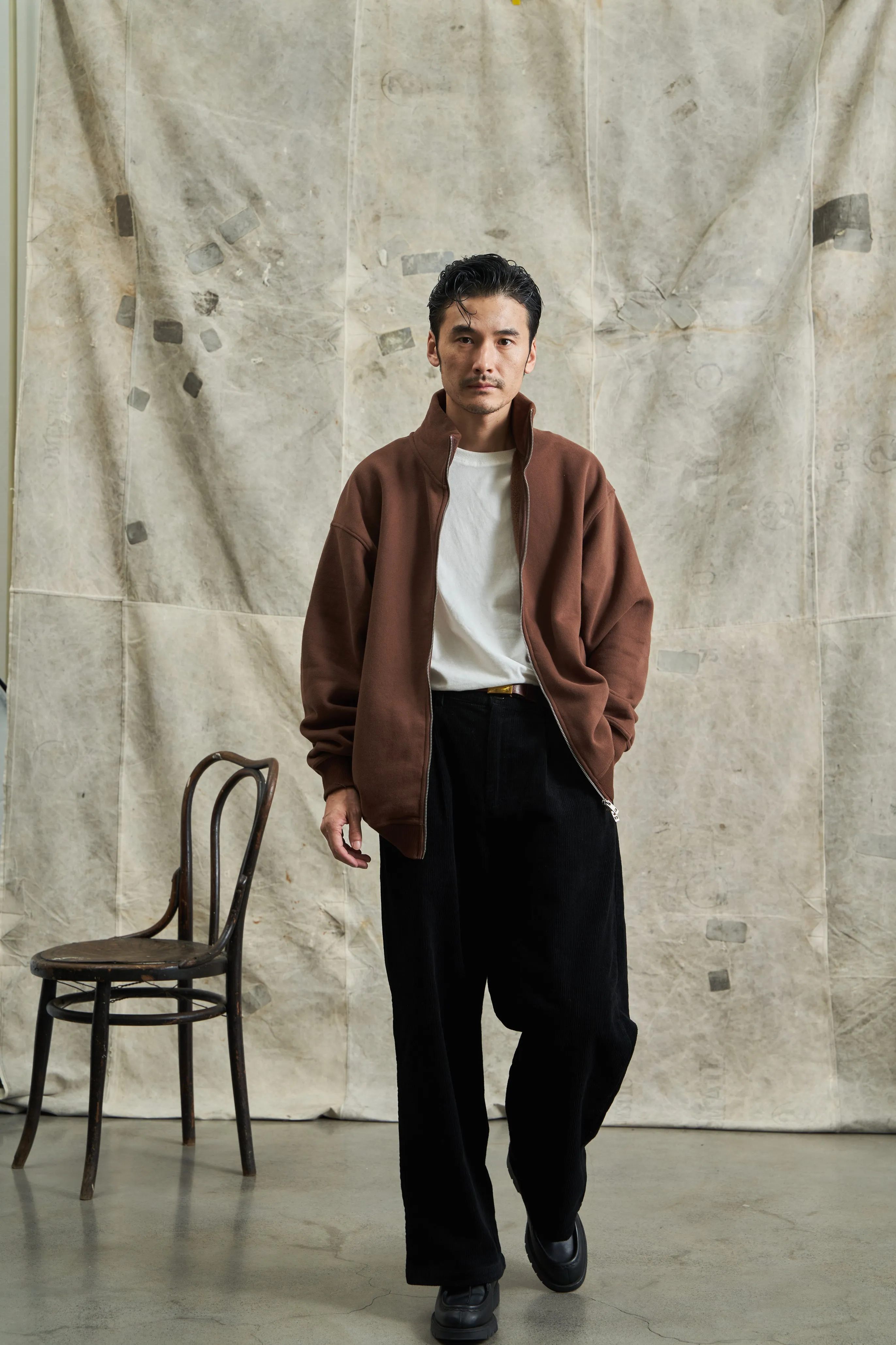 Double-Head Zipper Sweater Jacket