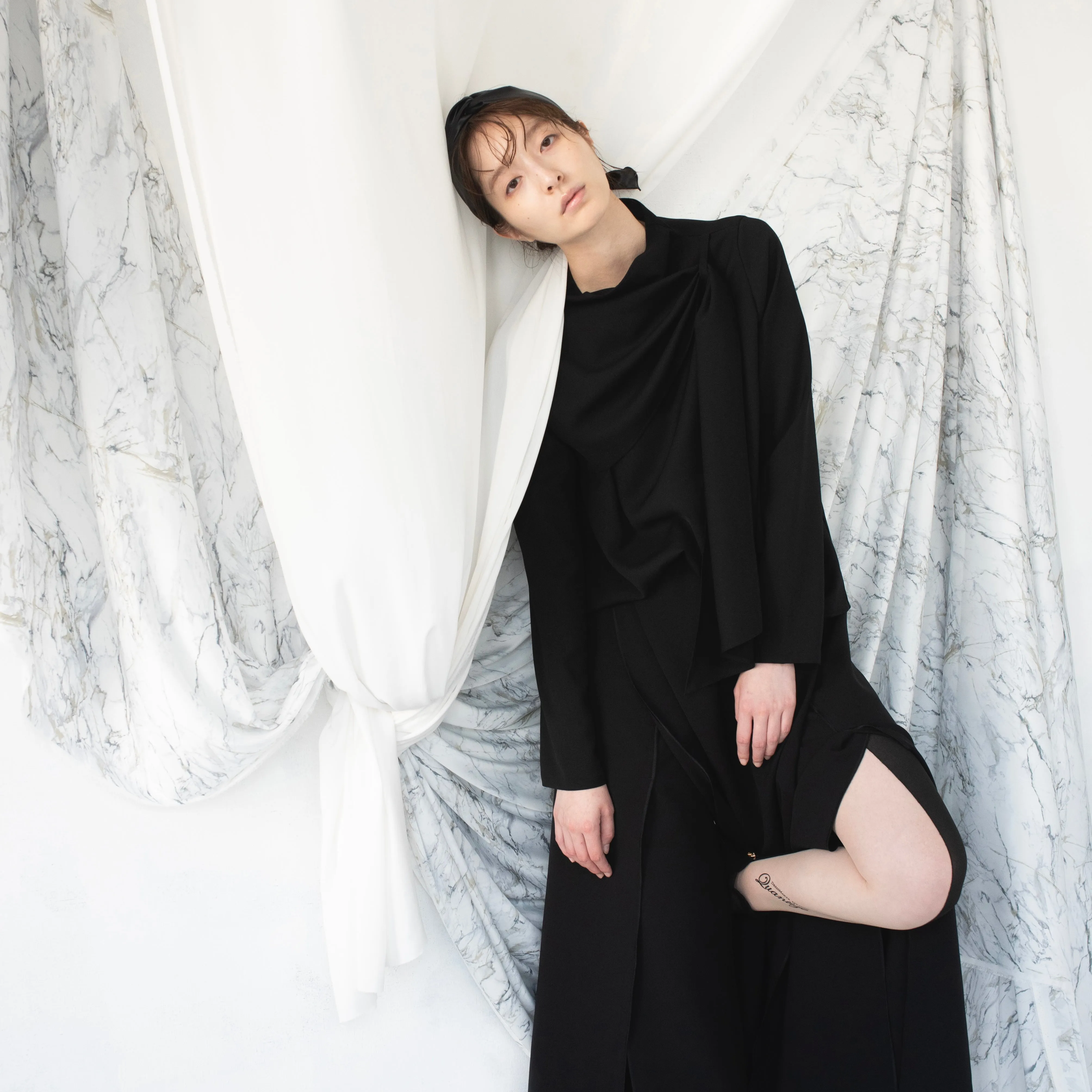 Drape blouse