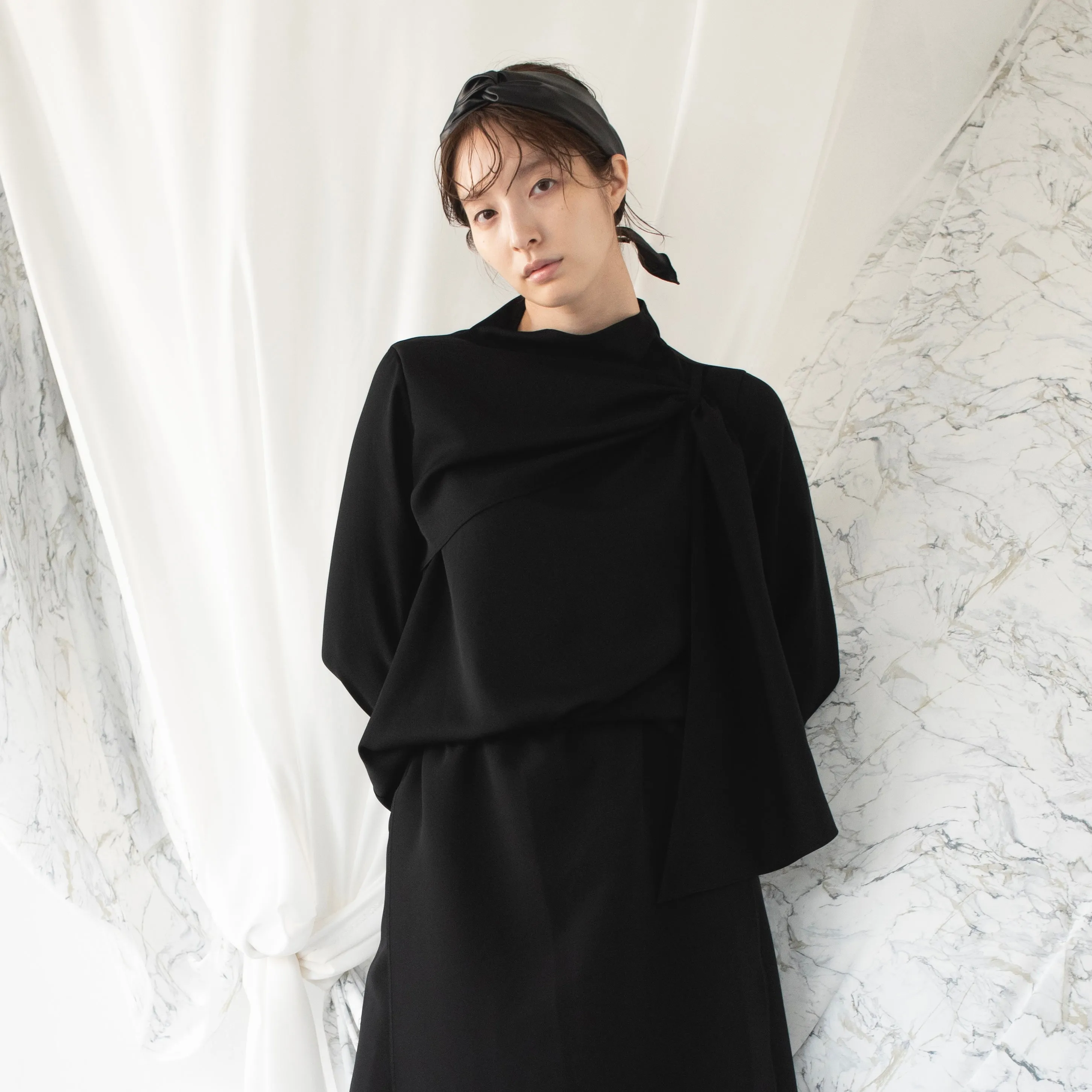 Drape blouse