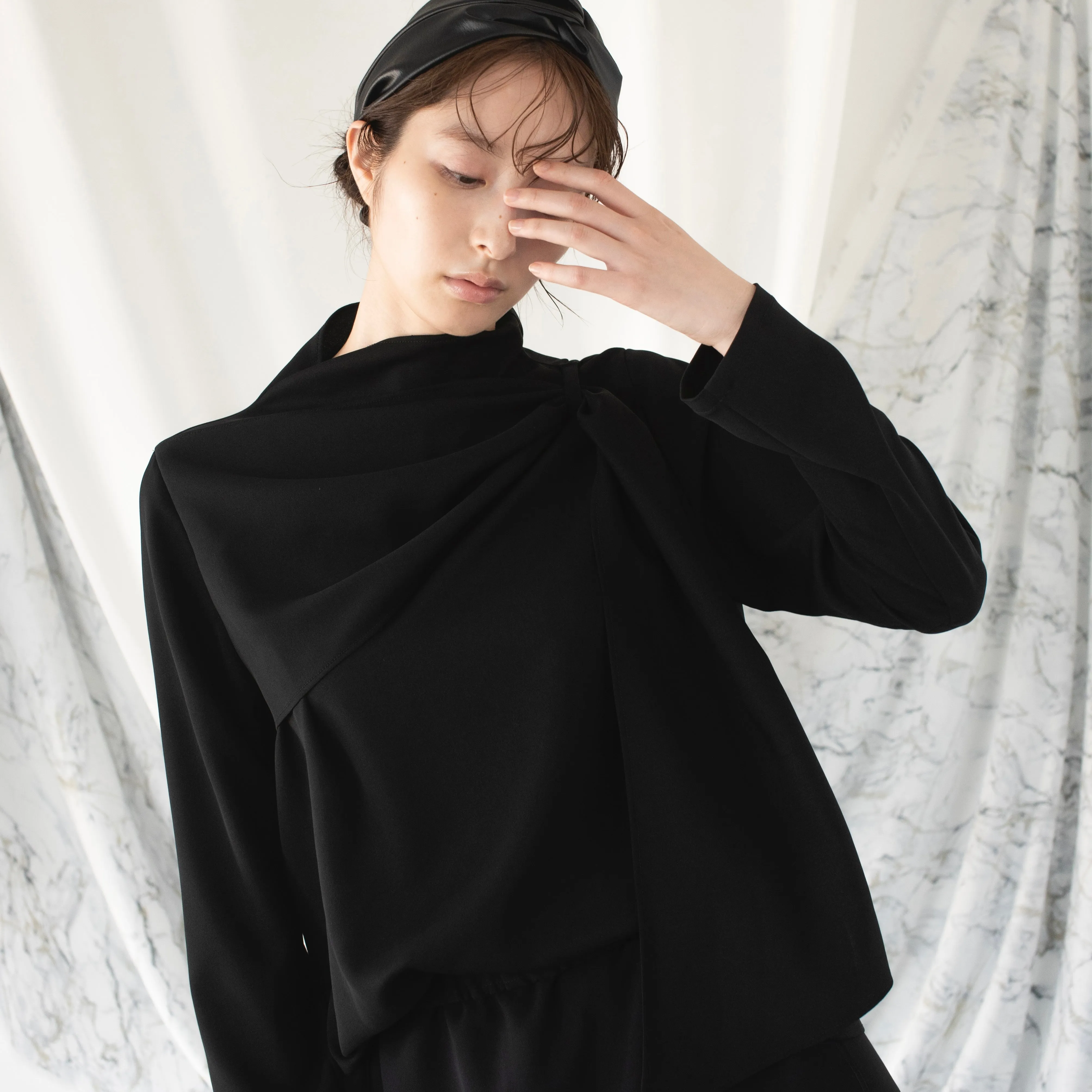 Drape blouse