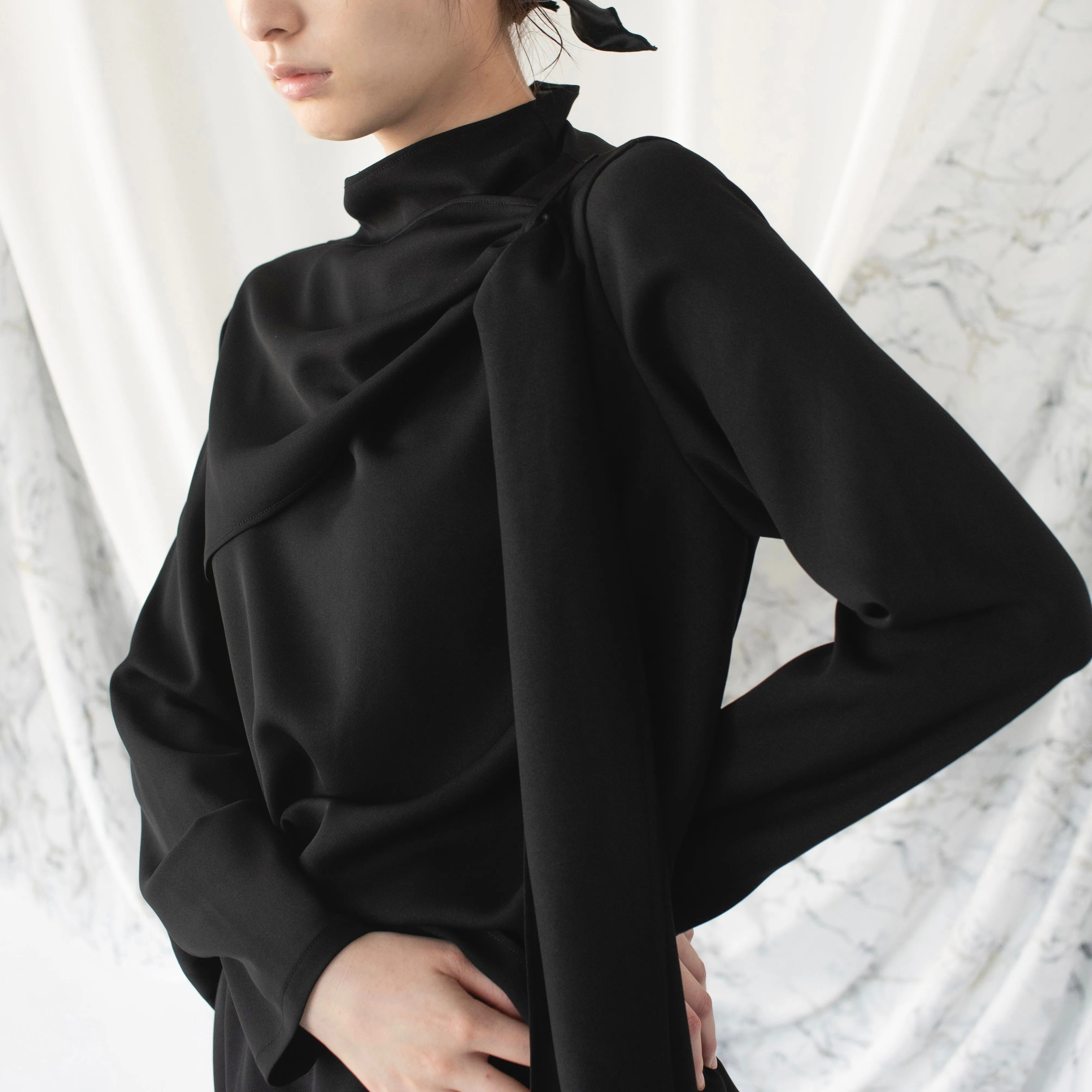 Drape blouse