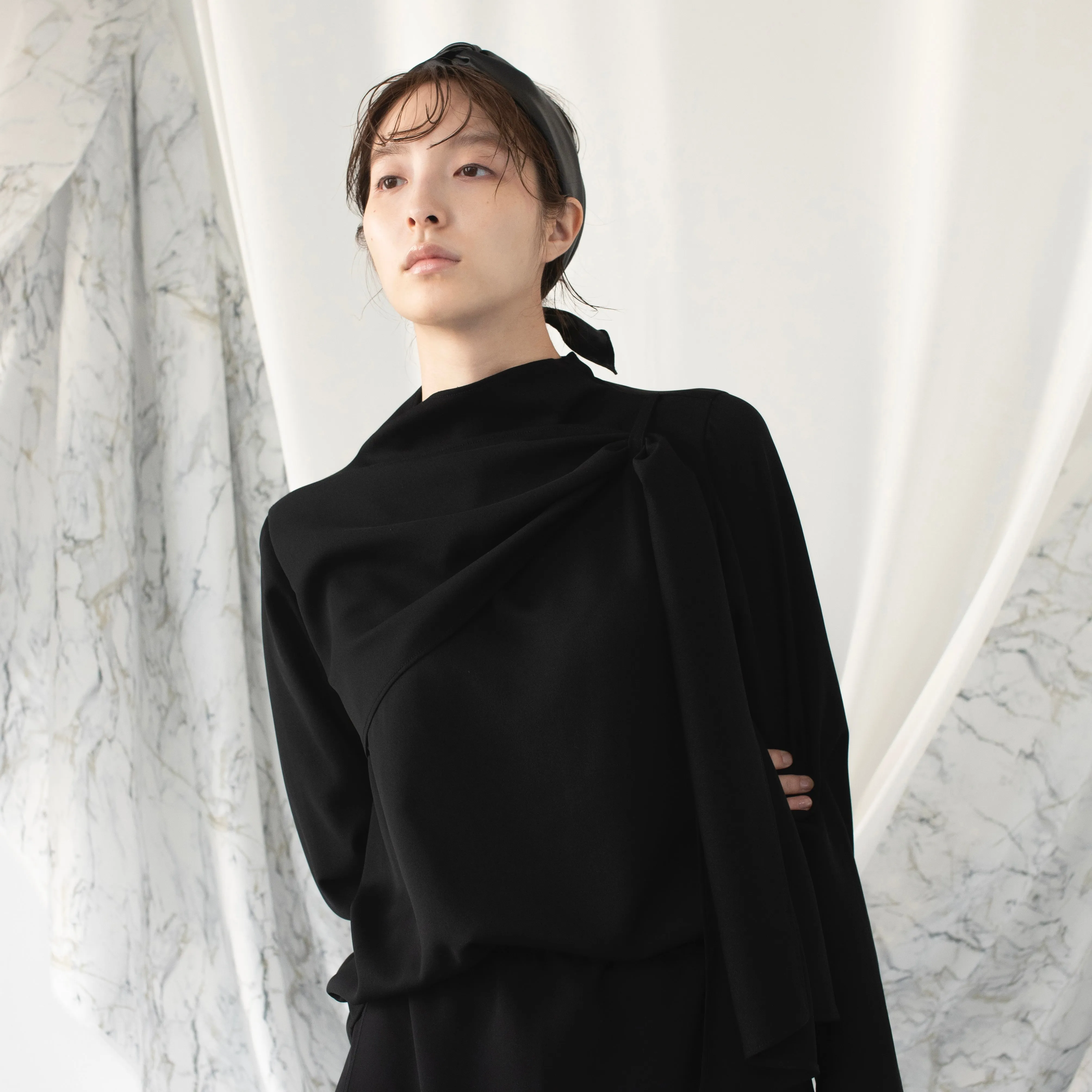Drape blouse
