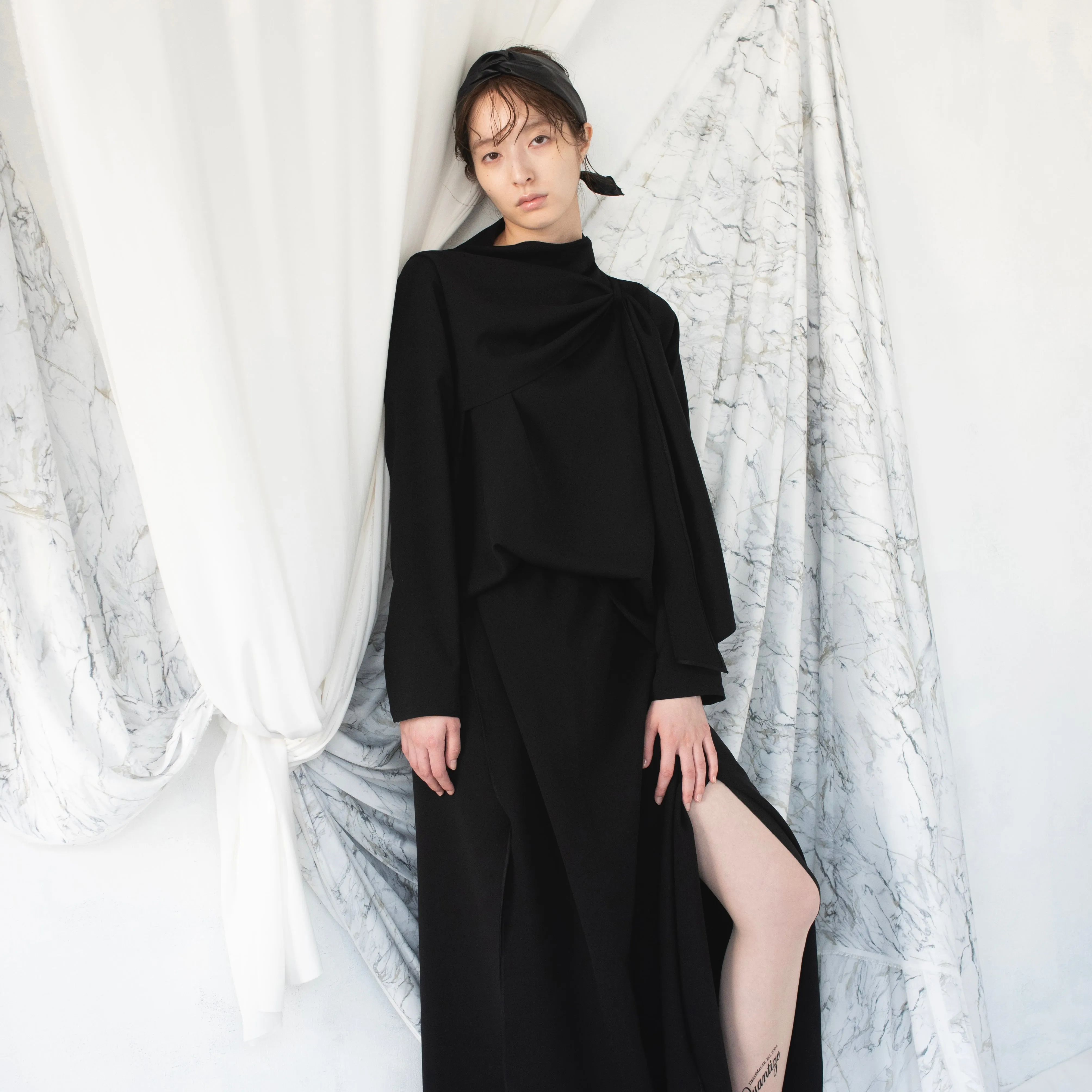 Drape blouse
