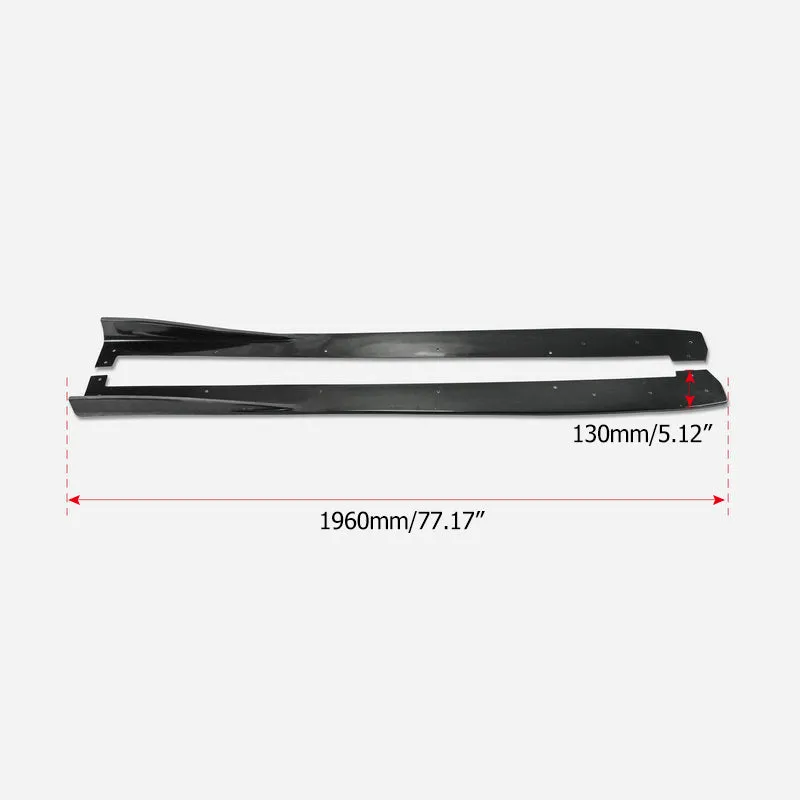 EPR USA VRS2 Style Side Skirts Extension Underboard for Honda Civic Type-R FK8 Carbon Fiber/FRP