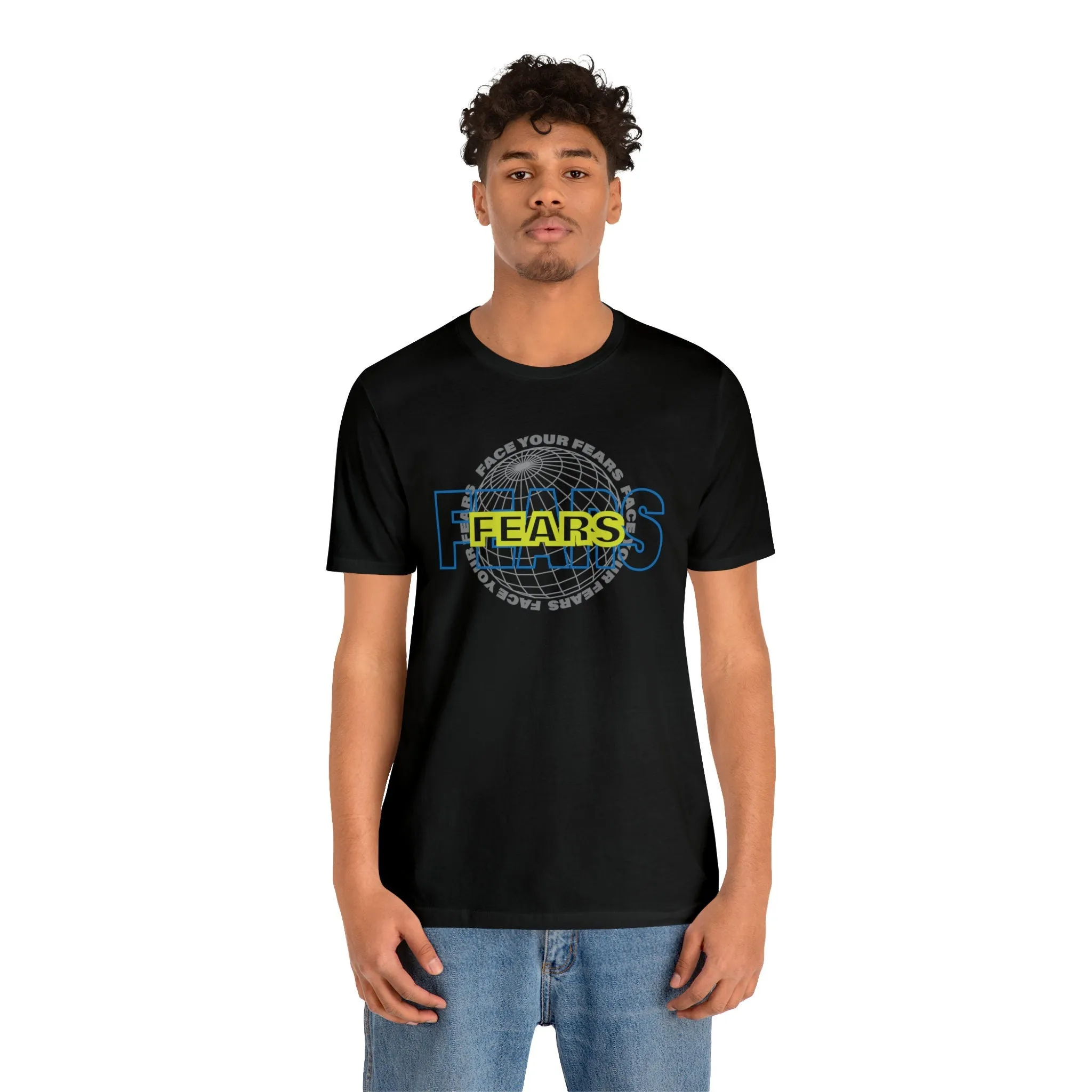 Face Your Fears t-shirt | M23 clothe designs Graphics tees | Etsy shops | Unisex Jersey Fears T-shirt