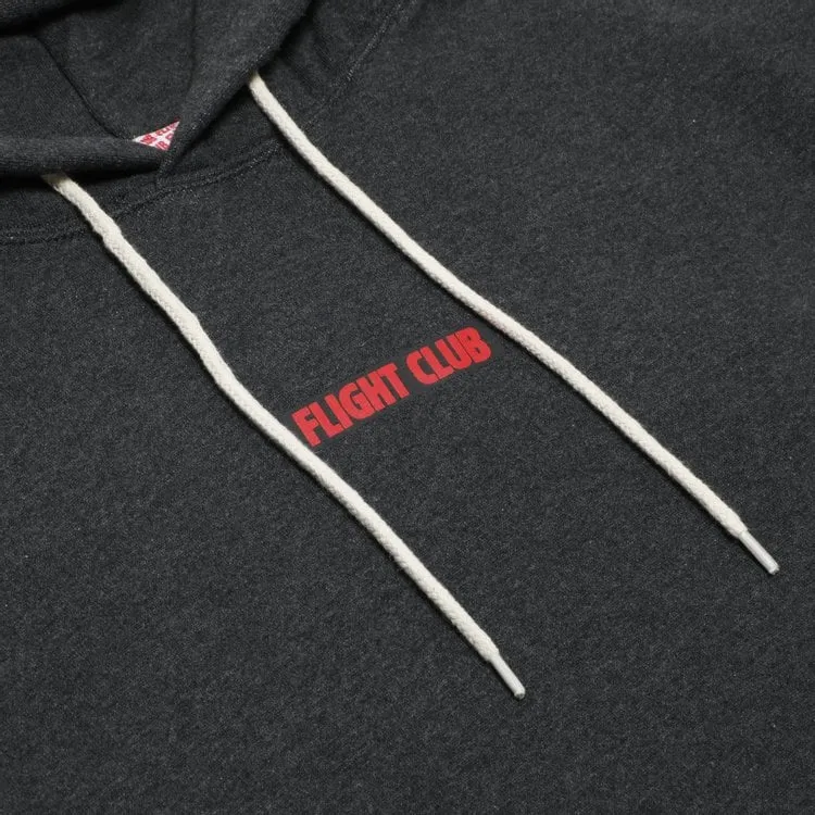 Flight Club Oversized Logo Hoodie Dark 'Gray', gray