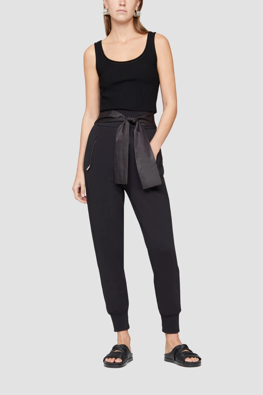 French Terry Jogger W Tie Wb