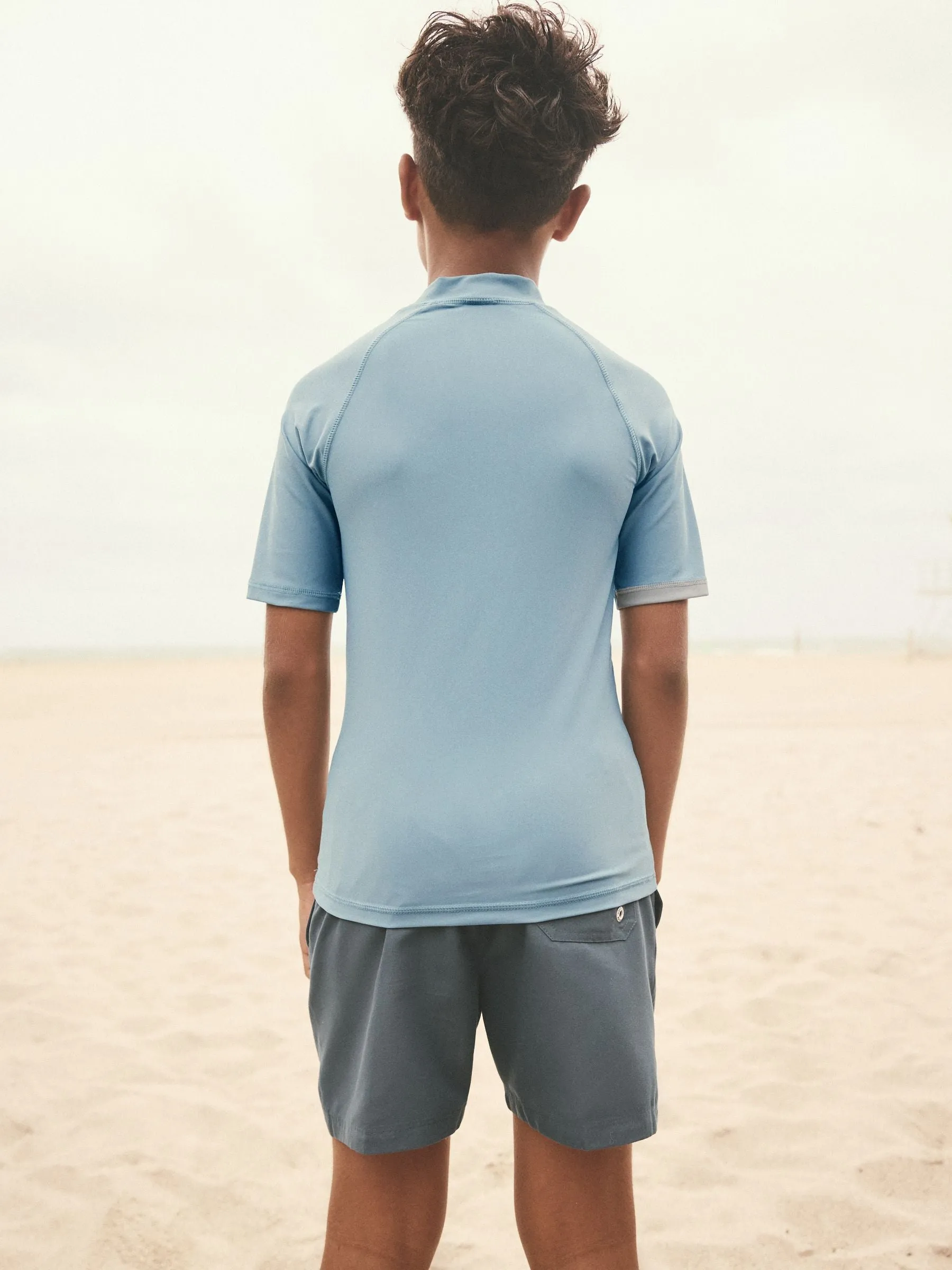 Grey Short Sleeve Rash Vest (1.5-16yrs)