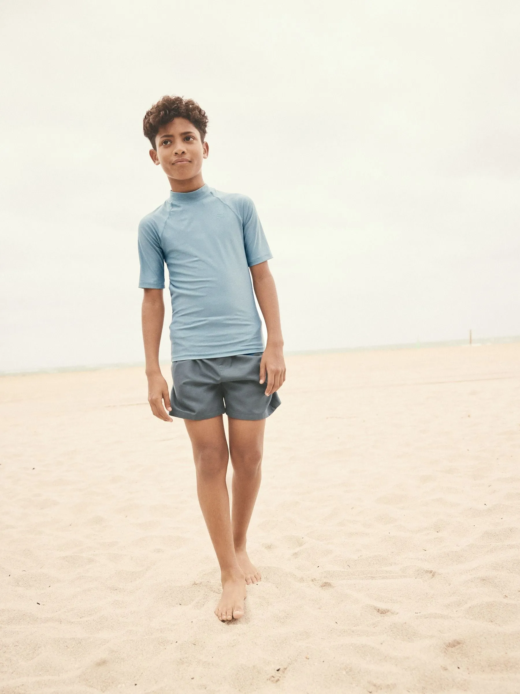 Grey Short Sleeve Rash Vest (1.5-16yrs)
