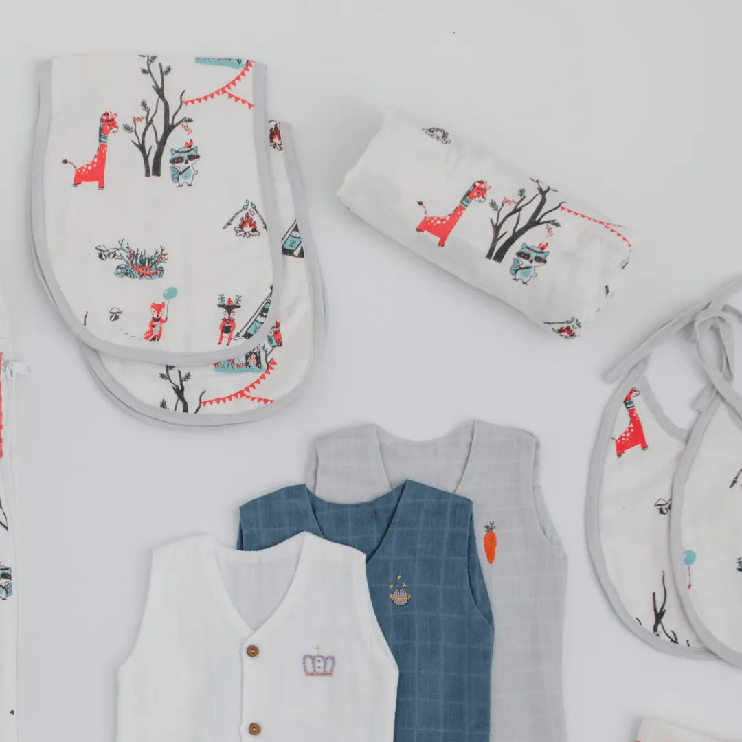 Hospital Bag Must Haves - Bohemian Theme (total 16 Muslin Items)