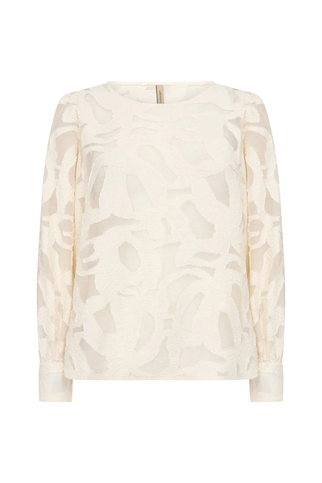 Ibi Jacquard Blouse - Cream