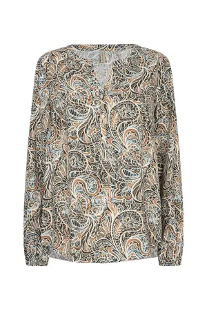 Jasmin Shirt - Moss Green Combi